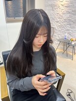 アリープパロット(ALEAP parrot)&nbsp;黒髪ストレートロング/顔まわりレイヤー