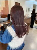 ブリーチなしラベンダーピンク
