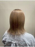 大人かわいい☆20代30代40代☆小顔外はね☆グレージュ