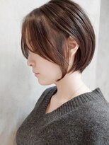 エリマ 横浜西口(elima)&nbsp;横浜西口大人ショートボブココアベージュイルミナグレージュ30代