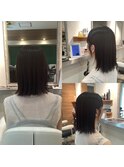 #髪質改善#縮毛矯正#酸性ストレート#ストレート#前髪