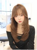 ロングレイヤーハイレイヤー韓国レイヤーハッシュカット渋谷