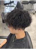 MEN’S HAIR/波巻ツイストスパイラル/フェザーパーマ/渋谷