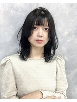 シオヘアーセカンド 西新2号店(Sio.hair 2nd)&nbsp;伸ばしかけのおすすめスタイル　ミディアムレイヤー