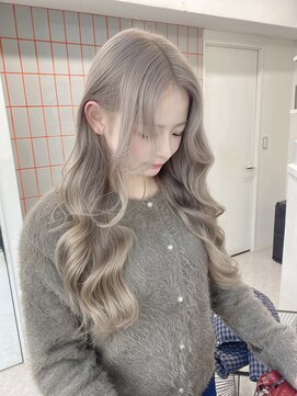 ペレ 渋谷(PELE) 着物ヘア/ダークアッシュ/ミディアムレイヤーカット/渋谷