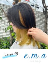エマヘアデザイン(e.m.a Hair design) インナーイエロー