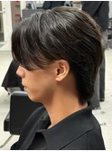 センターパート/フェザーパーマ/スパイラルパーマ/men's