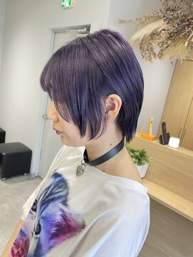 アヴァンス 京橋店(AVANCE) 京橋/ダークパープル/ナチュラルショート/ミルクブラウン