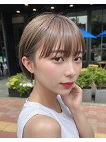 サンドナル 鹿児島天文館(sand NALU)&nbsp;ハッシュカット/グレージュ/デザインカラー[鹿児島天文館]