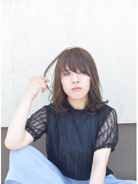 リゾナビューティーパーク (Rezona Beauty Park) 長めのうざバングと透け感ミディ