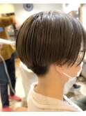 【enn】刈り上げ女子×ブリーチオンカラー