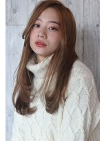 クシュ 所沢東口店(kusyu...)&nbsp;内巻きワンカール×こなれヘア×ミルクティーブラウン×所沢