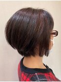 グラボブ/白髪ぼかしハイライト/大人女性/40代/50代/60代