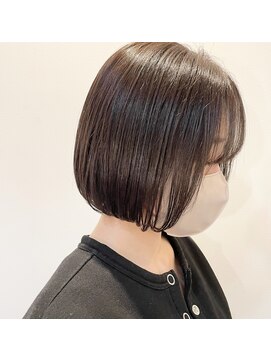 スヌーズ(snooze) オリーブカラー×ミニボブ