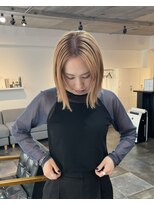 グリード ヘアー(GREED hair) 切りっぱなしとベージュカラー