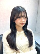 エースヘアー(A.hair)&nbsp;韓国ヘア/耳にかけてもかわいいスタイル/グレージュ