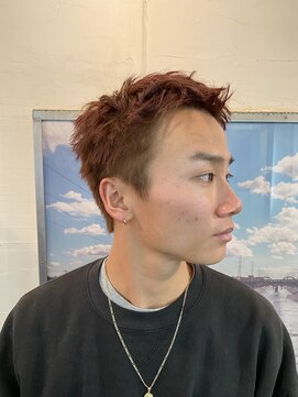 ビーバイエイトジェンツ(Bee by EIGHT GENTS) ダークアッシュアッシュブラックカルマパーマベリーショート