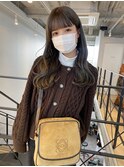 大人可愛いブリーチなしオリーブグレー