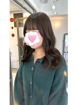 メゾン(Maison) 小顔効果　顔まわりカット×オリーブベージュでふんわりスタイル