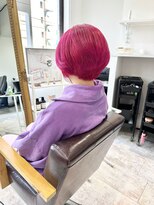 ヘアメイク ハピッシュ(hair make Happysh)&nbsp;ビビットピンク×ショートレイヤー
