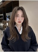 前髪ありなし×韓国風ロング×美シルエット×くびれレイヤー