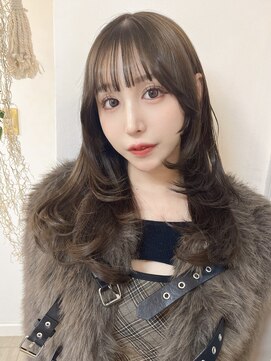 シンク オモテサンドウ(sync omotesando) マロンベージュ/チョコレートブラウン/レイヤーカット/韓国ヘア