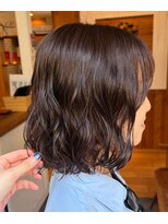 ガーランド (Garland)&nbsp;似合わせボブパーマ 切りっぱなしボブ ニュアンスパーマ 透明感