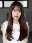 ◎韓国風デジタルパーマくびれカットコテ巻き風パーマ縮毛矯正