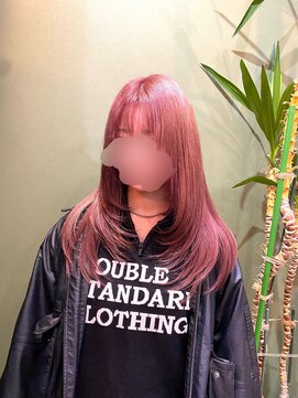 ブランチ(branch) 周りと差がつく！顔周りハイレイヤー×ハイトーンピンクベージュ