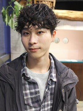 マッシュ×スパイラルパーマ/ルーズパーマ