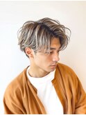 泉駅/メンズ/MEN’S/ニュアンスパーマ/センターパート/学割U24