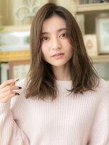 カバーヘア ブリス 志木南口駅前店(COVER HAIR bliss)&nbsp;センターパート/オリーブベージュ/透明感カラー/艶髪/20代30代g