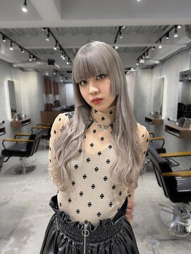 オルズ 渋谷(ALLZ) 渋谷/ケアハイブリーチ/ケアカラー/渋谷/ダブルカラー/姫カット