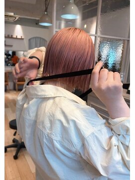 ロマリア ヒルズ 表参道 原宿(Lomalia HILLS) LomaliaHILLS ハイトーンボブピンクカラー