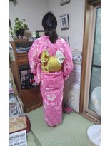 小林着付教室 ゆかたのアレンジ結び3