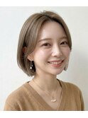 定番切りっぱなし/髪質改善/外ハネ/レイヤーボブ/大人可愛い