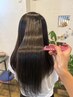 【サラサラヘアー】美髪縮毛矯正+カット+超音波トリートメント ¥23100