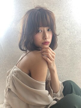 リアン(Lien) Lien☆シアーフォギーベージュ×ナチュラル内巻き毛先パーマ