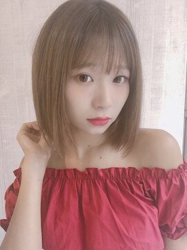 アン ビー(an B) 【anB 】ストレートベージュボブ