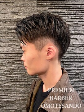 プレミアムバーバー 表参道店(PREMIUM BARBER produce by HIRO GINZA) バーバースタイル/韓国ヘア/メンズ/刈り上げ/黒髪/韓流