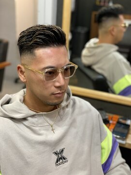 メンズ ラピス(Men's Lapis) サイドパートパーマ