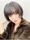 タイトシャープなショートボブ〈表参道/青山 drop〉