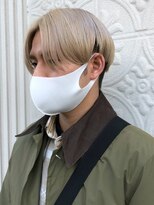 バイフィフス 原宿/表参道(by fifth)&nbsp;センターパートハイトーンカラーメンズパーマメンズヘア刈り上げ