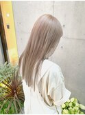 ホワイトベージュ くすみベージュ ハイトーンカラー