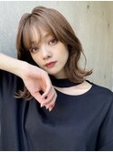 【マユコ】大人かわいい外ハネボブくびれミディアム小顔ヘア