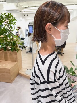 オーシャン(Ocean) ［Ocean Hair＆Life］ぶつ切りボブ/白髪ぼかしハイライト/ロブ