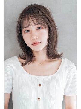 ケイト(kate) 【kate 大宮】オリーブベージュ×外ハネミディ