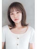 ケイト(kate) 【kate 大宮】オリーブベージュ×外ハネミディ