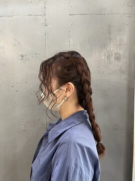 パム 恵比寿(PAM.) 裏編み込みのツインアレンジ！