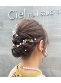 まとめ髪ヘアアレンジ♪